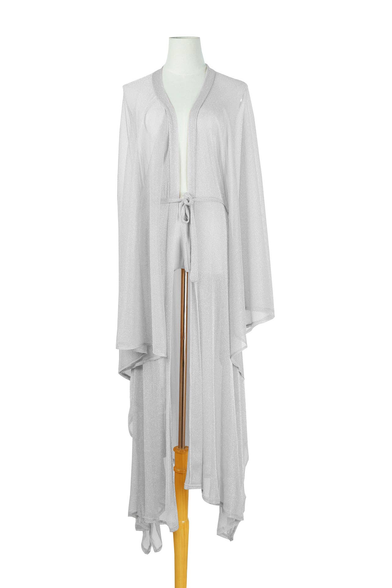 Rosa Clothing - Wholesale Swim Cover Up - Women's - Rose Gold Sparkle Sheer Kimono Beach Bikini CoverUp Robe12