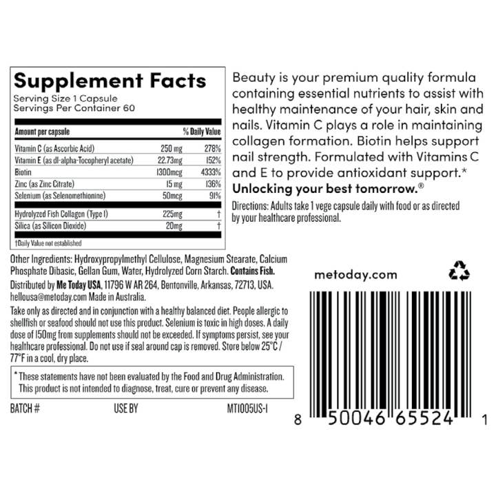 Me Today - Wholesale Oral Supplement/Vitamin - Beauty