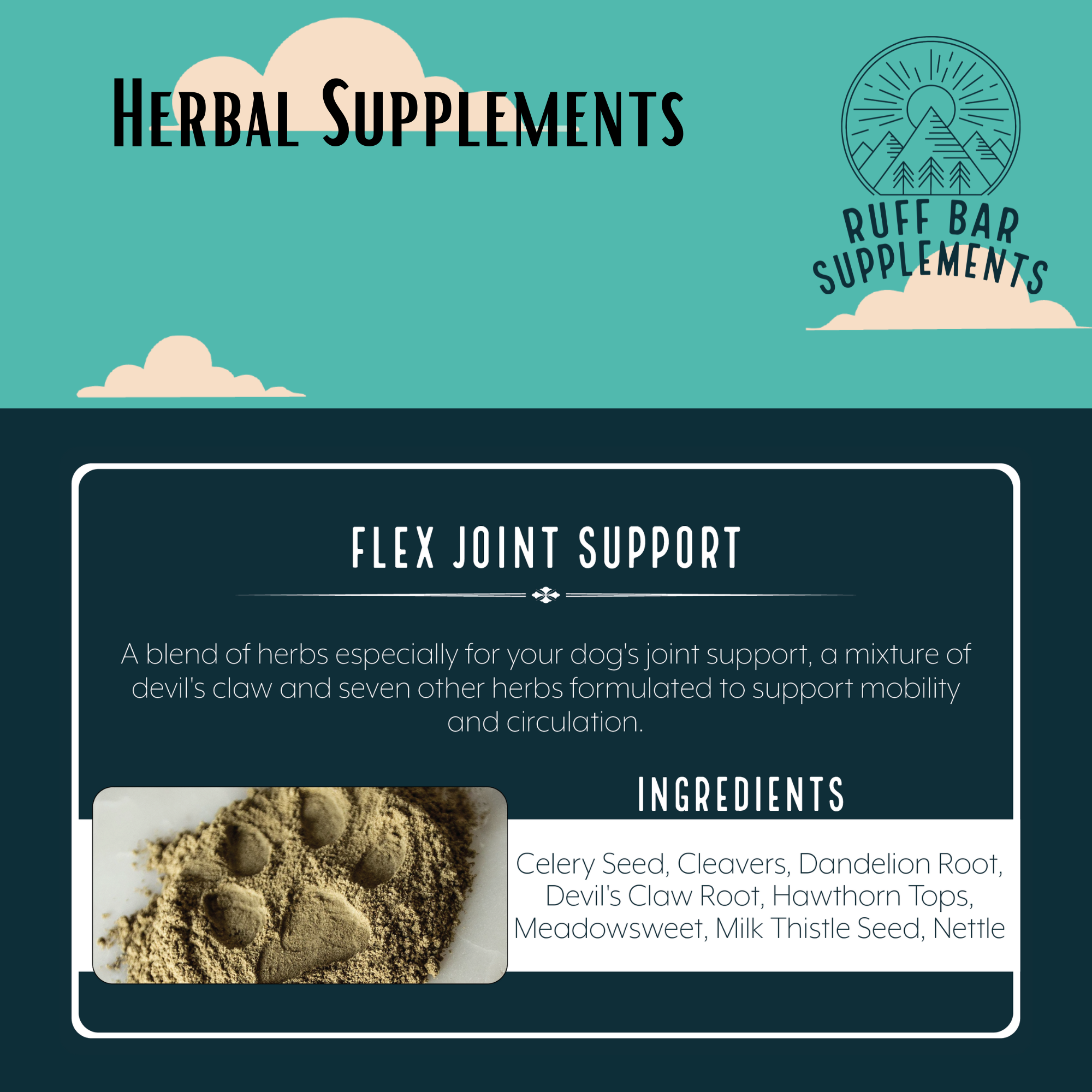 Ruff Bar - Wholesale Pet Supplement - Dog - Flex Joint Support Herb Mix for Dogs7