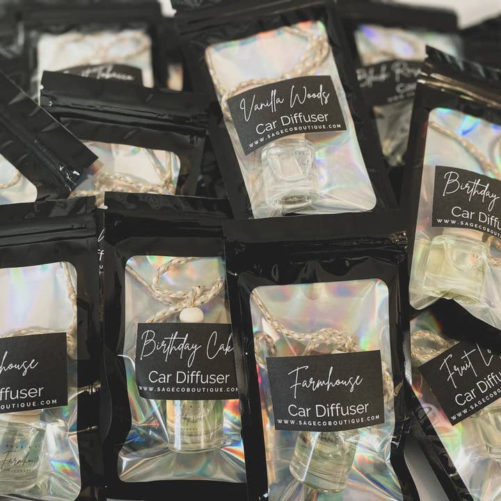 Sage & Co. - Wholesale Car Freshener - Unisex - NEW! Spring and Summer Scent Car Diffusers VENT CLIP