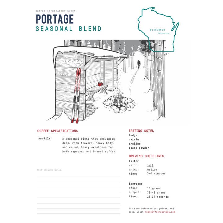 Ruby Coffee Roasters - Wholesale Coffee Beans - Portage Seasonal Blend1