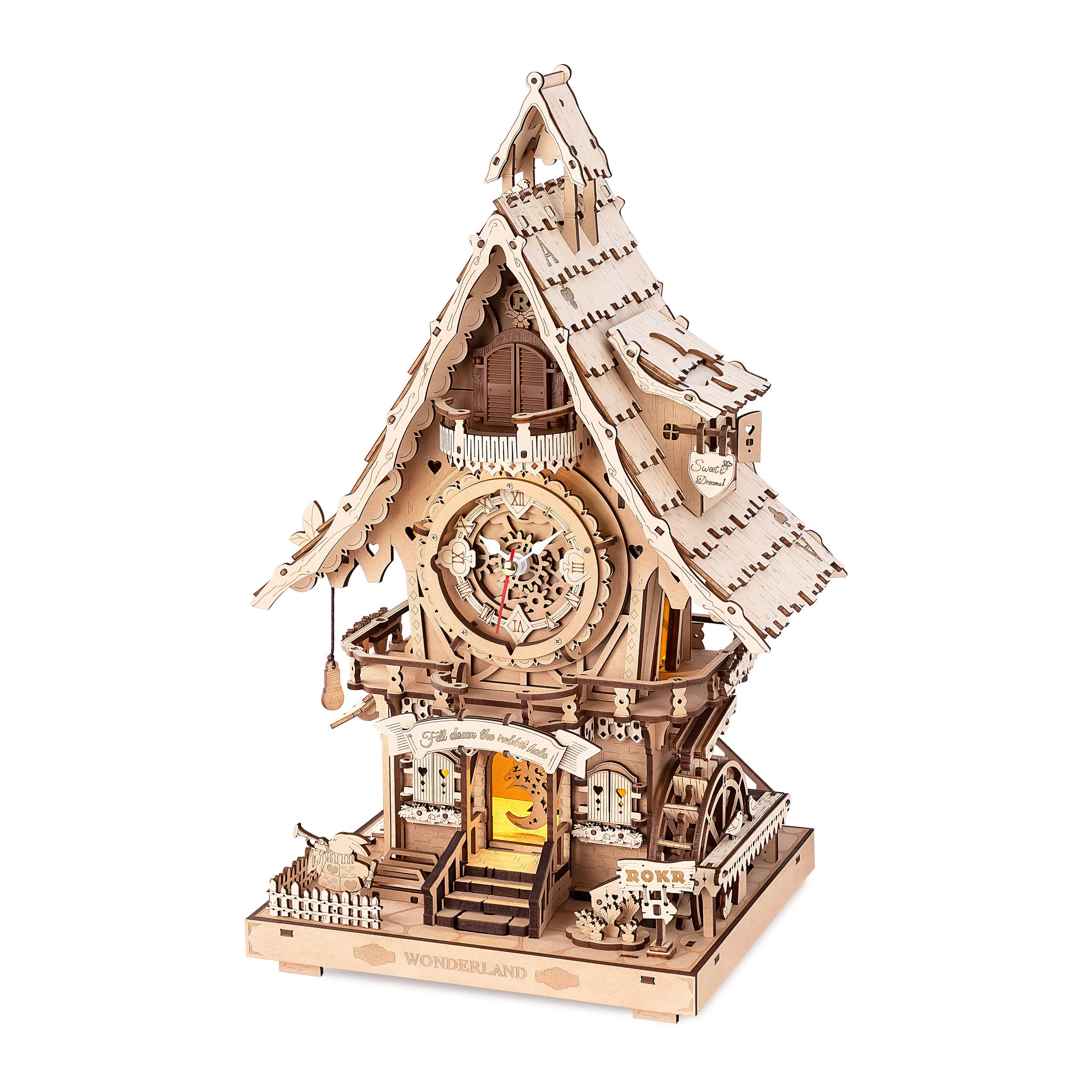 Robotime - Wholesale DIY Craft Kit - LC901 Cuckoo Clock - Natural Wood0