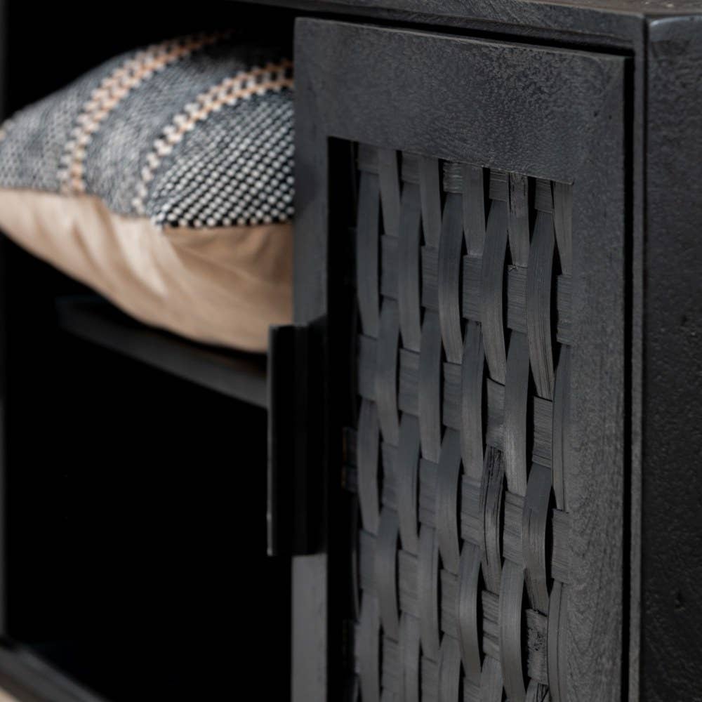 EARTHWARE - Wholesale Console Table - Black TV cabinet Maeve3