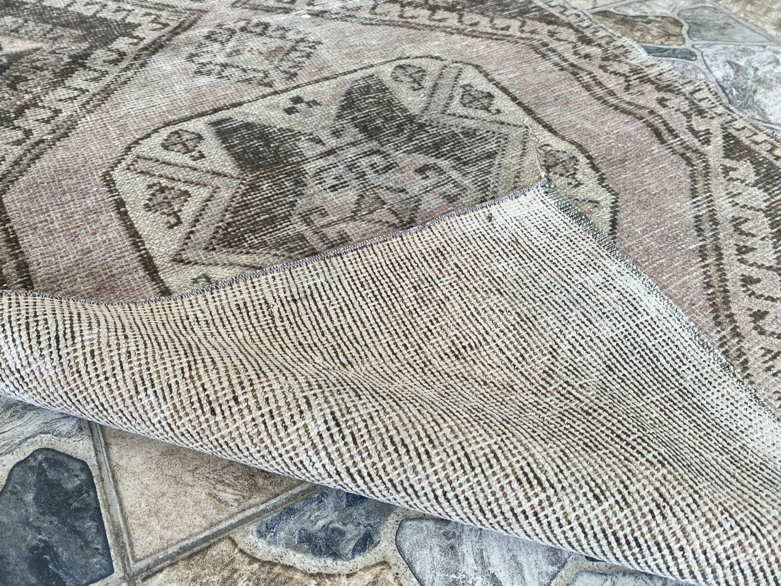 Oushak Rugs – wholesale Hallmatta – Turkisk stamullmatta löpare vintage handgjord 2,6x8,5 fot10