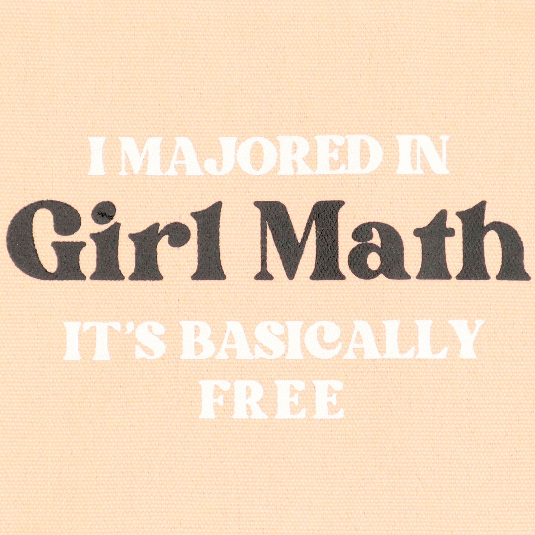 Properly Improper - Wholesale Pouch - Women's - Canvas Pouch I Majored in Girl Math1