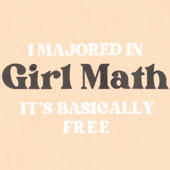 Properly Improper - Wholesale Pouch - Women's - Canvas Pouch I Majored in Girl Math1