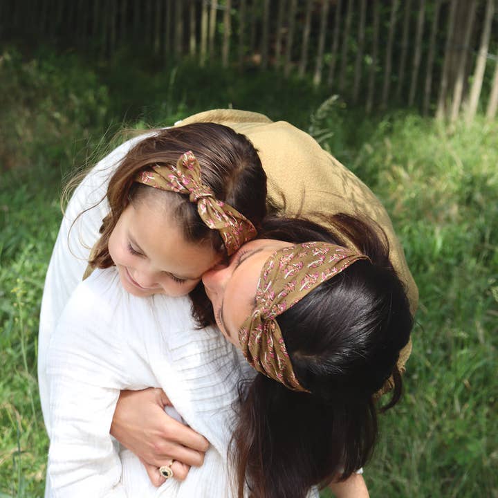 Maho - Wholesale Fashion Headband - Women's - Isa flowers Olive4