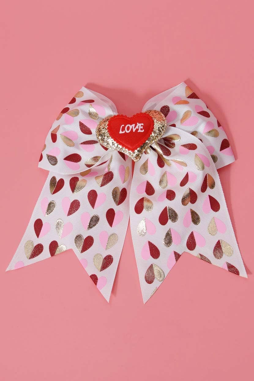 Amerikan Basics - Wholesale Hair Bow - Kids - Kids Heart Fancy Hair Bow 1