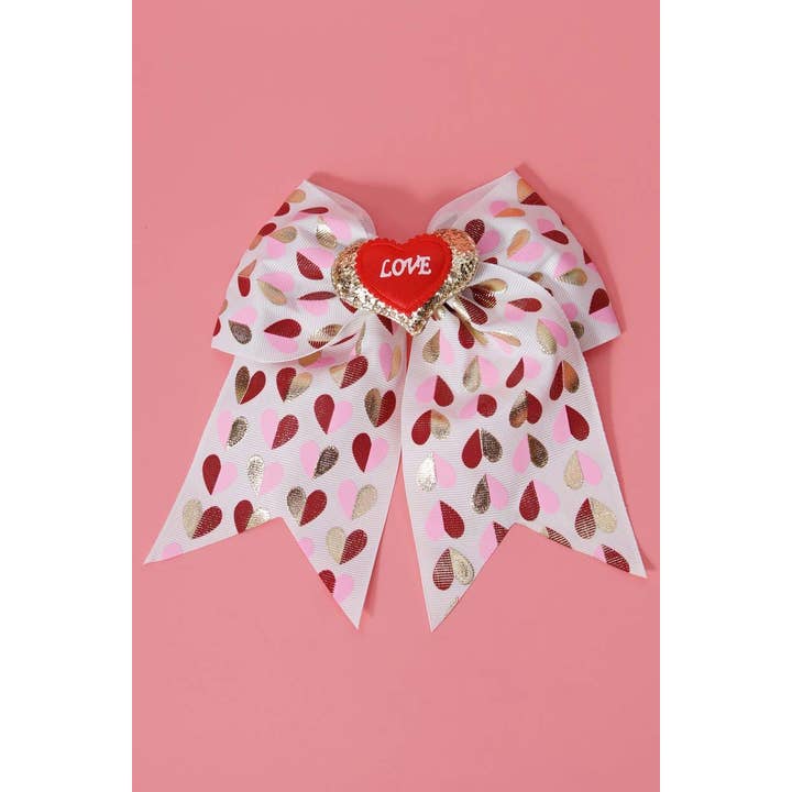 Amerikan Basics - Wholesale Hair Bow - Kids - Kids Heart Fancy Hair Bow 1