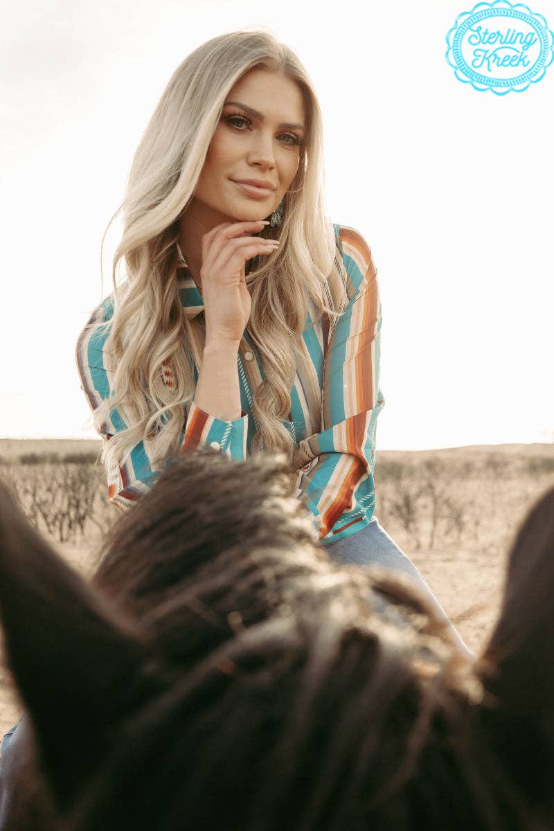 Sterling Kreek - Wholesale Button Down Shirt - Women's - COUNTRY SUNSHINE CROP TOP4