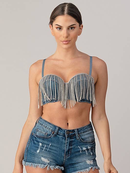 Corset à bretelles croisées pour la vente par Lydia USA