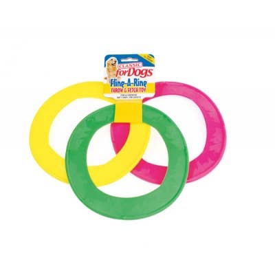 Classic Pet Products - Vente Jouet – chien - Fling-A-Ring en vinyle 220 mm, lot de 12