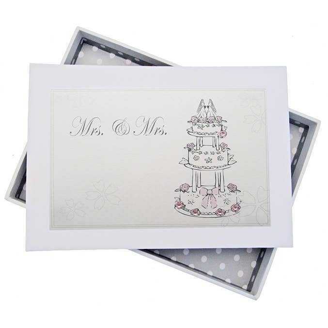 Wedding Cake Mrs & Mrs Photo Album - Mini (MRS1T) for wholesale by White Cotton Cards