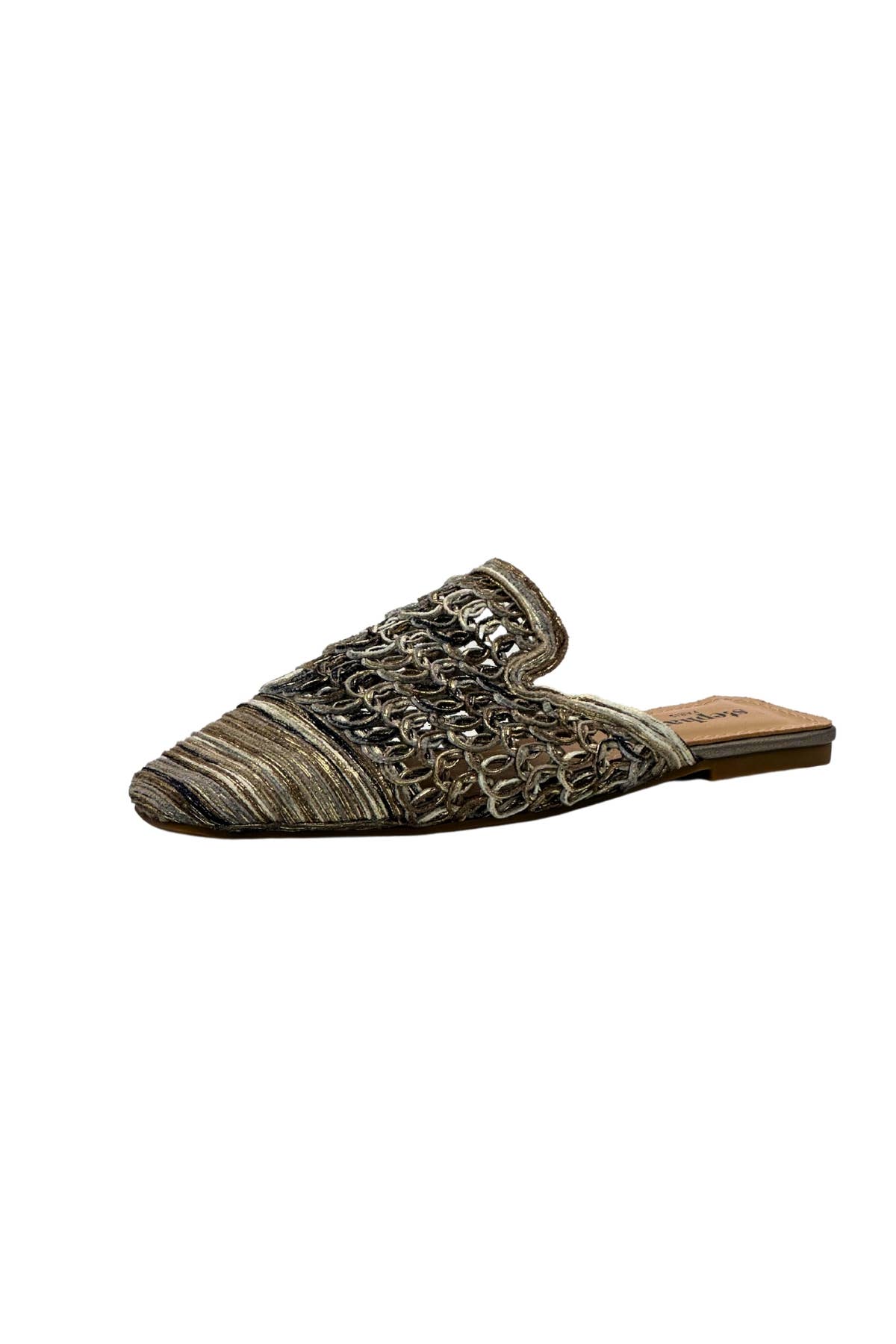 Sort Flade mules i farvet mesh QQ-229 for engroshandel på Faire6