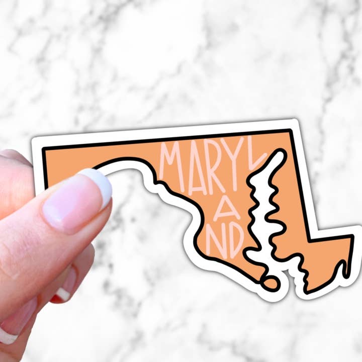 Autocollant État du Maryland pour la vente par Simply Fangirl Designs