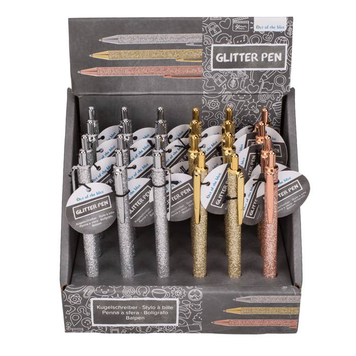 Out of the blue KG - Wholesale Pen - Metal pen, Glitter,1
