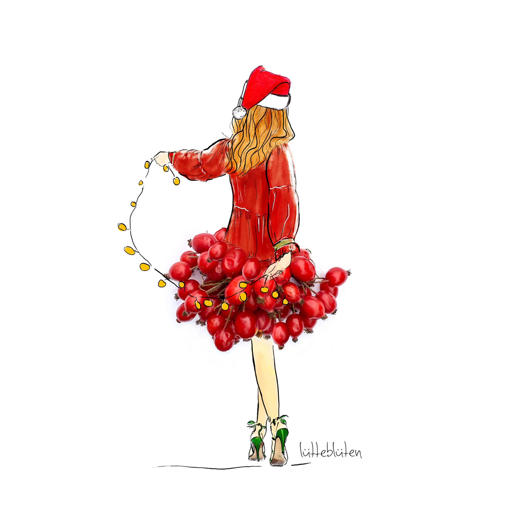 Lütteblüten – Engroshandel Julekort – Julestemning - julekort med kuvert1