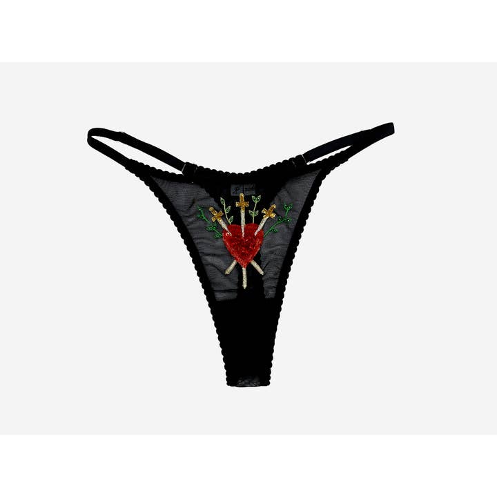 Arcana: Heartbreaker (Three of swords) Adjustable thong for wholesale by Jordan de Ruiter