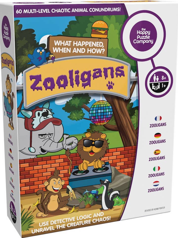 ZOOLIGANS GAME MULTI LEVEL CHAOTIC CONUNDRUMS! for wholesale by Go on make me
