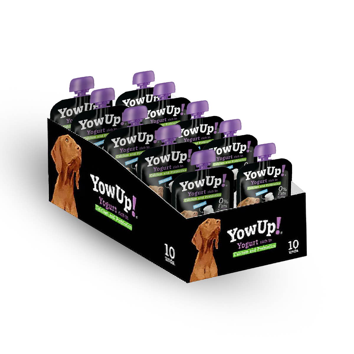 B&W Werbeartikel GmbH - Doggyroller - Venta al por mayor Chuches - Perros - Yogur natural YowUp para perros (paquete de 10) - Prebióticos2