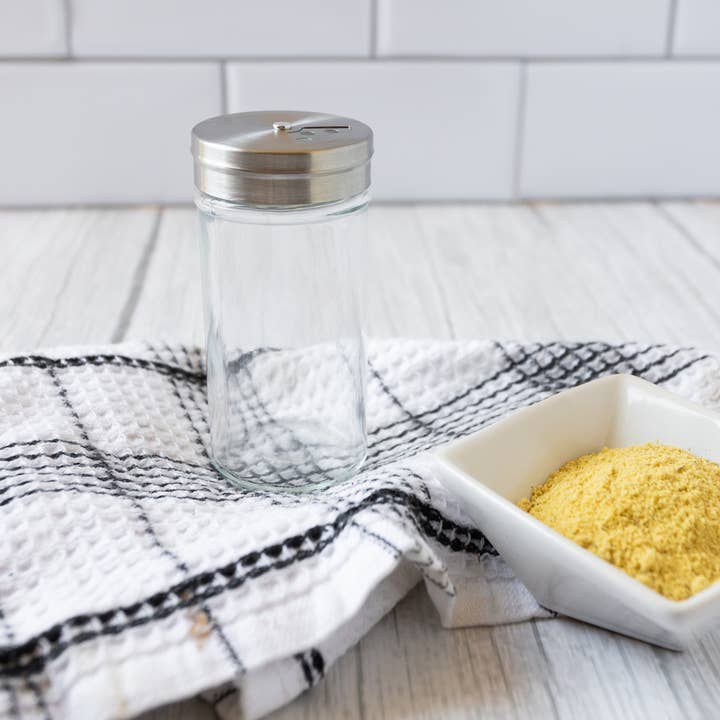 Fox Run Brands - Wholesale Spice Mill - Fox Run Glass Spice Jar, 4 Ounce Seasoning Shaker