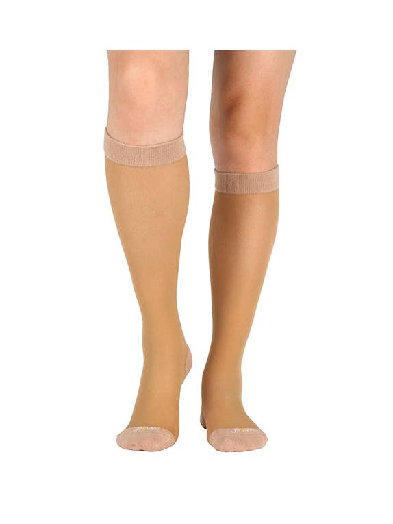 Ja-vie - Wholesale Socks – Women's - Ultra Light Compression Socks - Semi Sheer Stocking Knee High - 3 Pack6