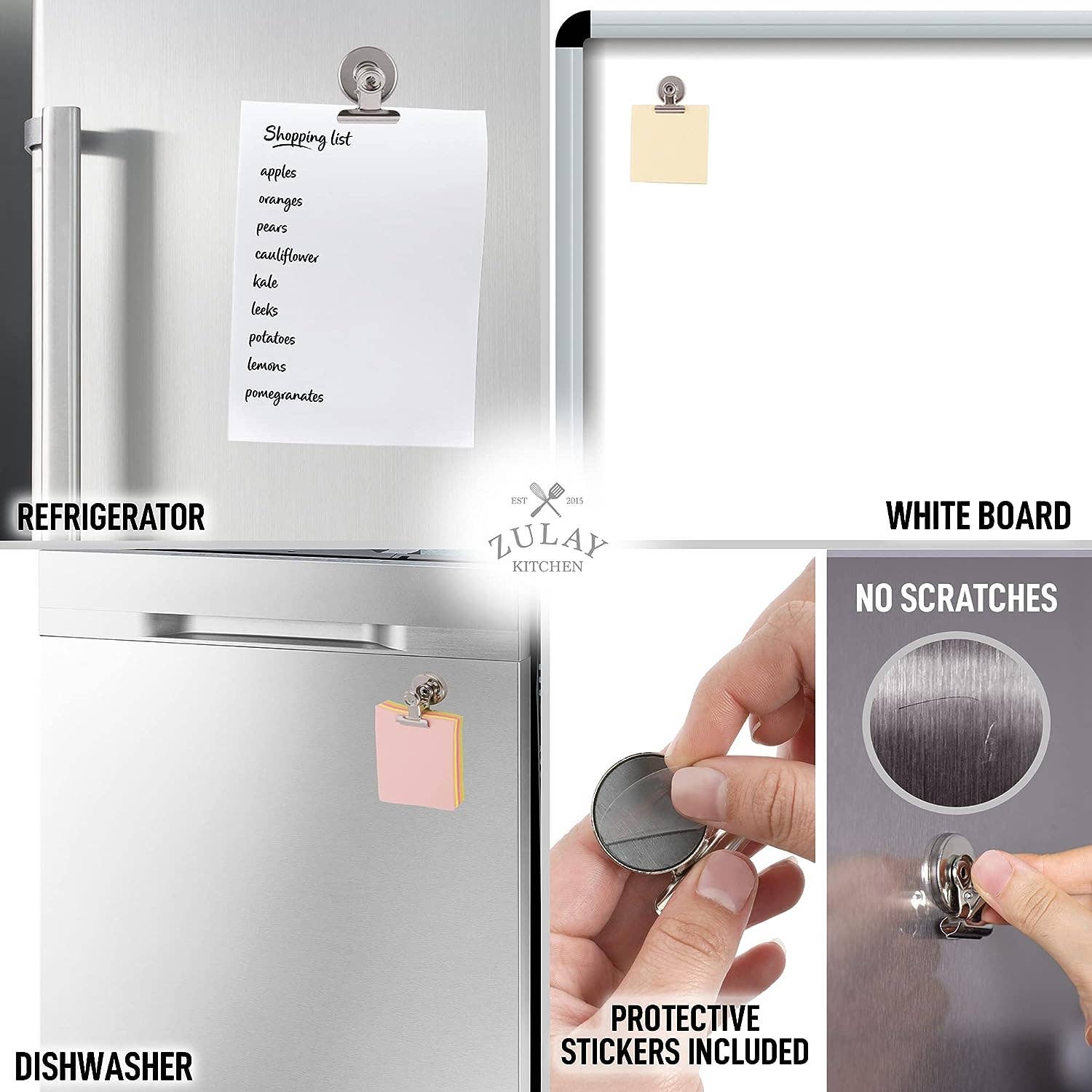 Zulay Kitchen – wholesale Magnet – Magnet Clips - Set of 124