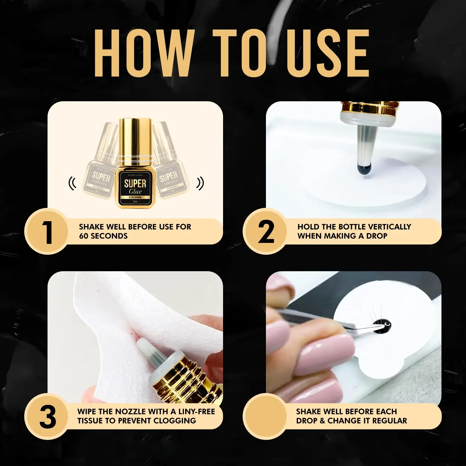 Eyesy Lash - Wholesale Fake Lash Applicator - [NEW] Super Glue | Super-Fast Lash Extensions Adhesives4