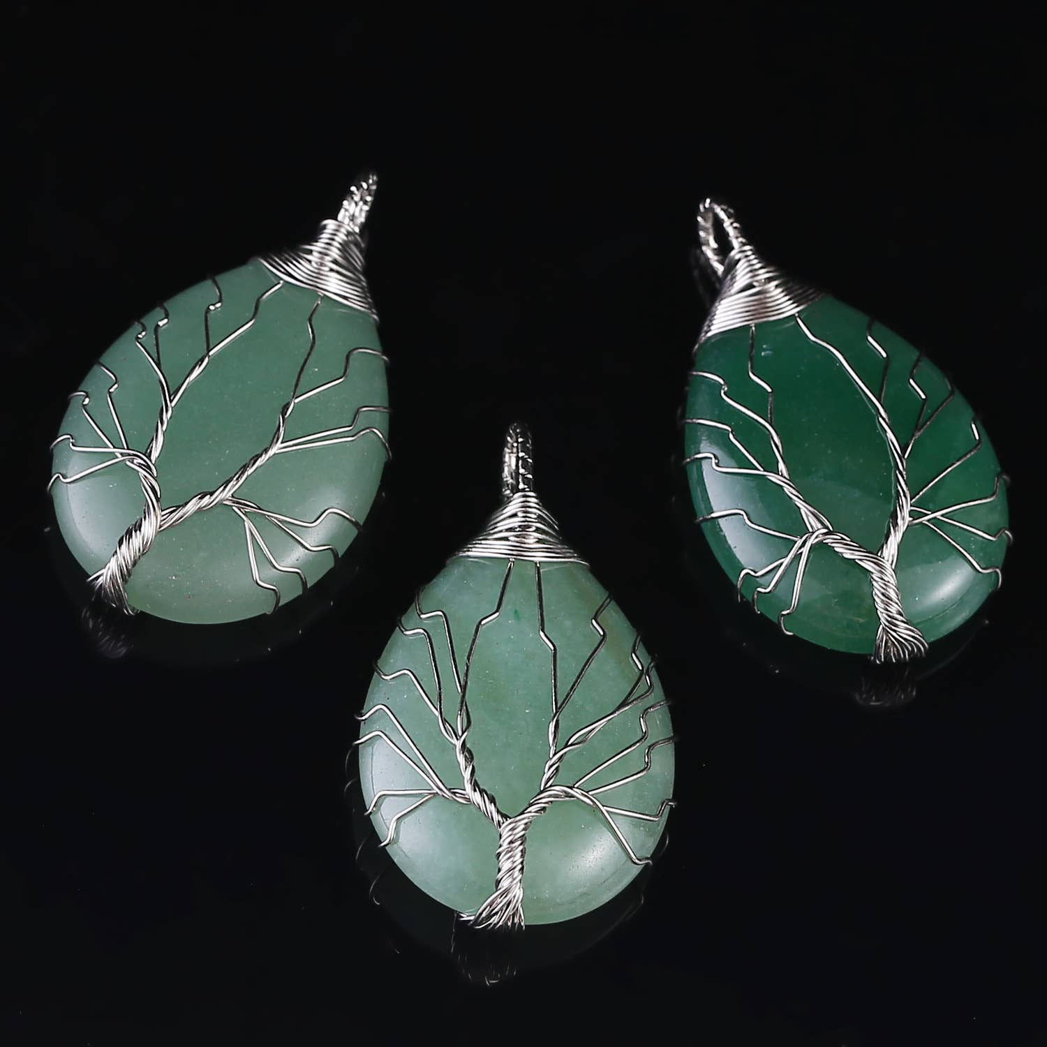 Gypsy Soul - Wholesale Pendant/Charm Necklace - Tree of Life Wire Wrapped Necklace - Assortment 12 Pcs3