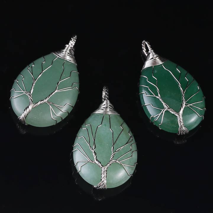 Gypsy Soul - Wholesale Pendant/Charm Necklace - Tree of Life Wire Wrapped Necklace - Assortment 12 Pcs3