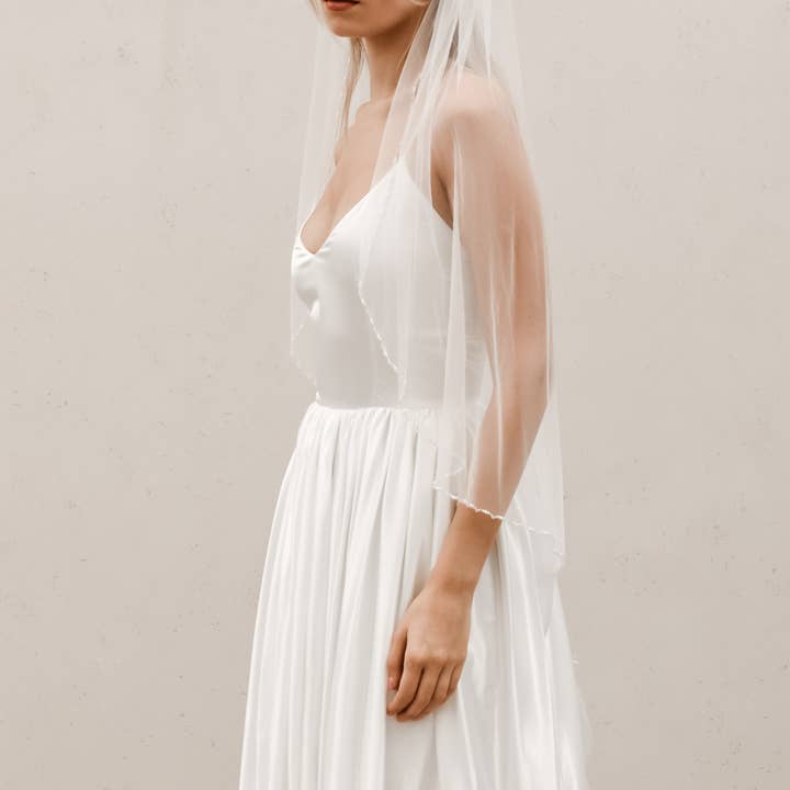 Heirloom Bridal Company - Wholesale Sluier - Dames - Sluiers met kralenrand V0113