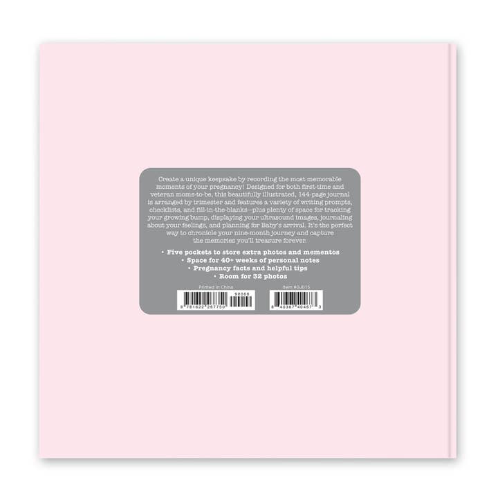Studio Oh! - Wholesale Journal/Diary - Maternity - Bump for Joy: A Pregnancy Journal (Pink)