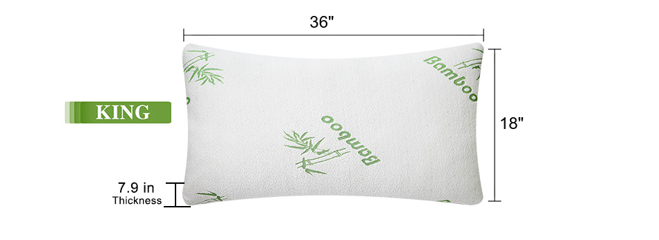 Twin Brothers Import - Wholesale Bedding Pillow - Individual Bamboo Memory Foam Pillow in Carrying Bag8