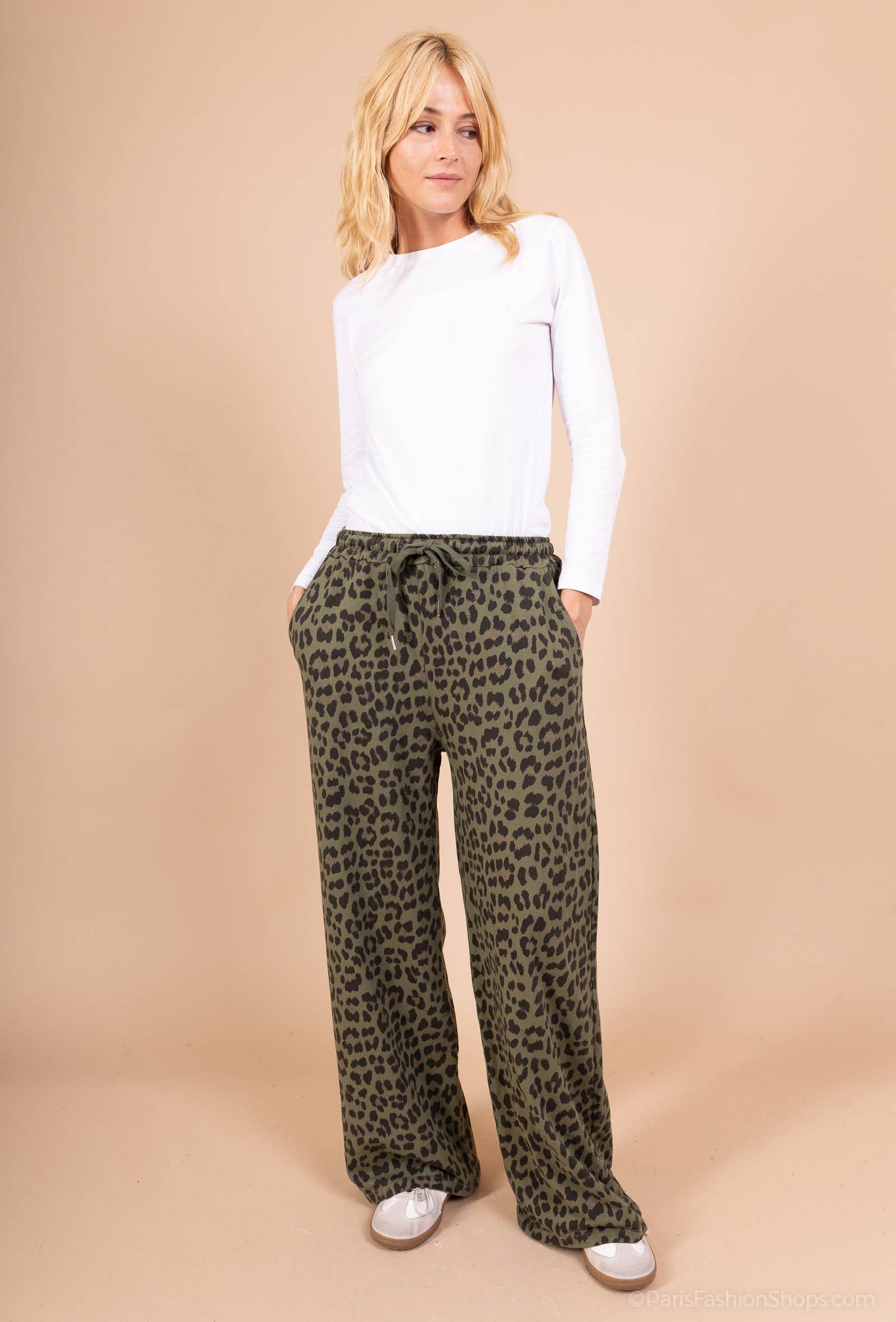 Pépouz' Paris - Wholesale Pants - Women's - Fluid and comfortable leopard print pants PPN256112