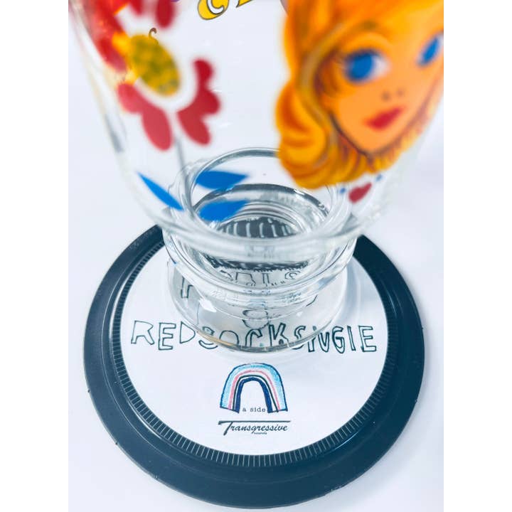 Popsters – wholesale Coasters – Foals - ‘Red Socks Pugie’. Record Label Coaster. Popsters.