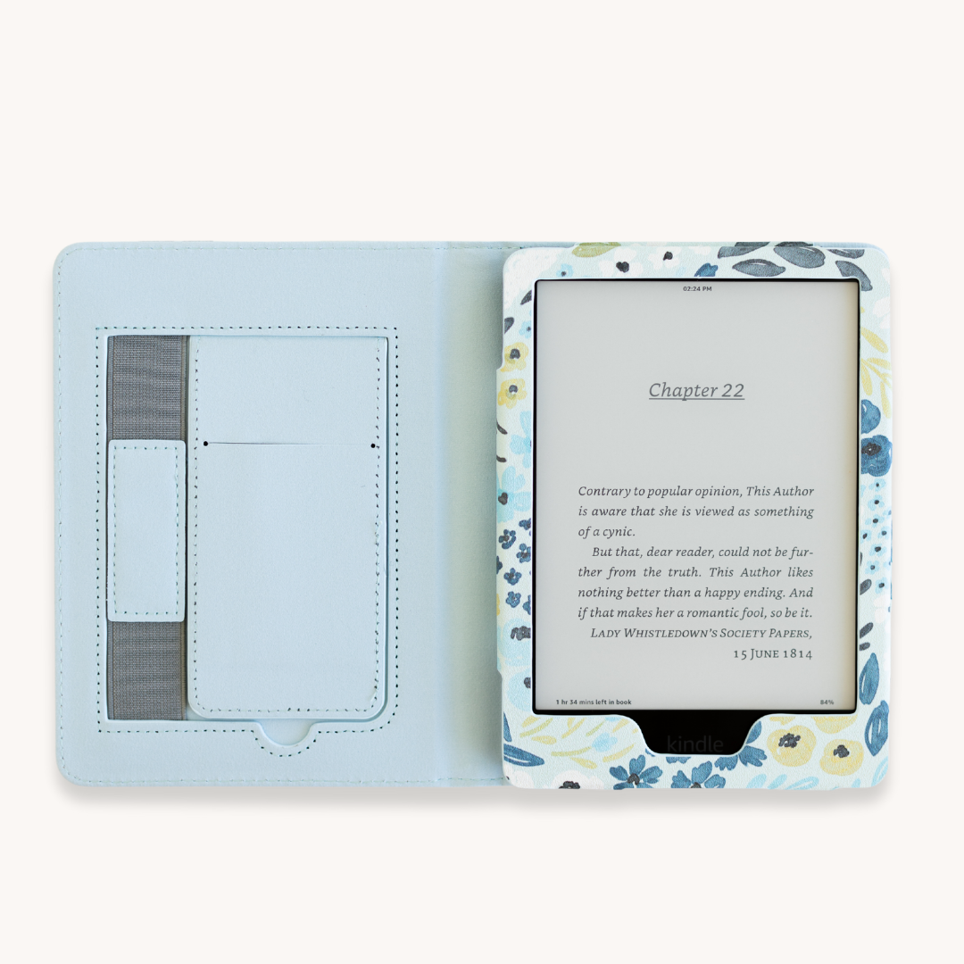 Elyse Breanne Design – Engroshandel Taske til bærbar computer/tablet - Dame – Vandfald Blomstret Kindle Etui | Bogelskere & Læsning4