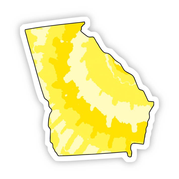 Georgia Yellow Sticker for wholesale by Big Moods