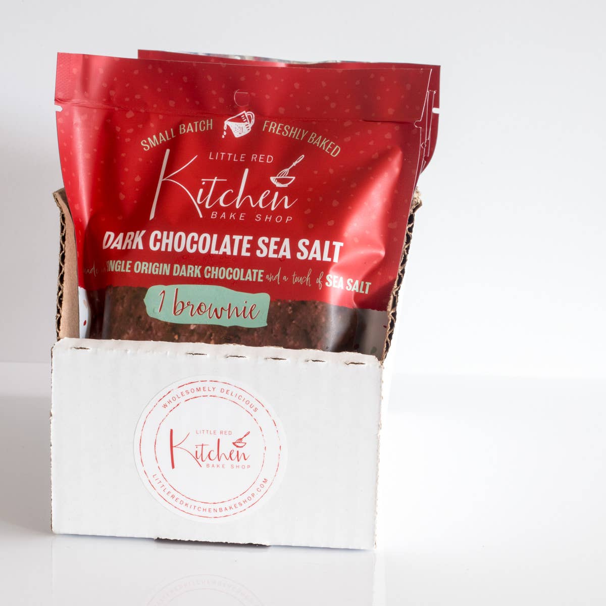 Little Red Kitchen Bake Shop - Vente Brownies - Brownies au sel de mer au chocolat noir2