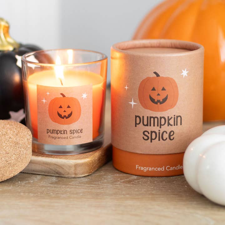 Vela Peekaboo Pumpkin Spice para Halloween para venta al por mayor de Something Different Wholesale