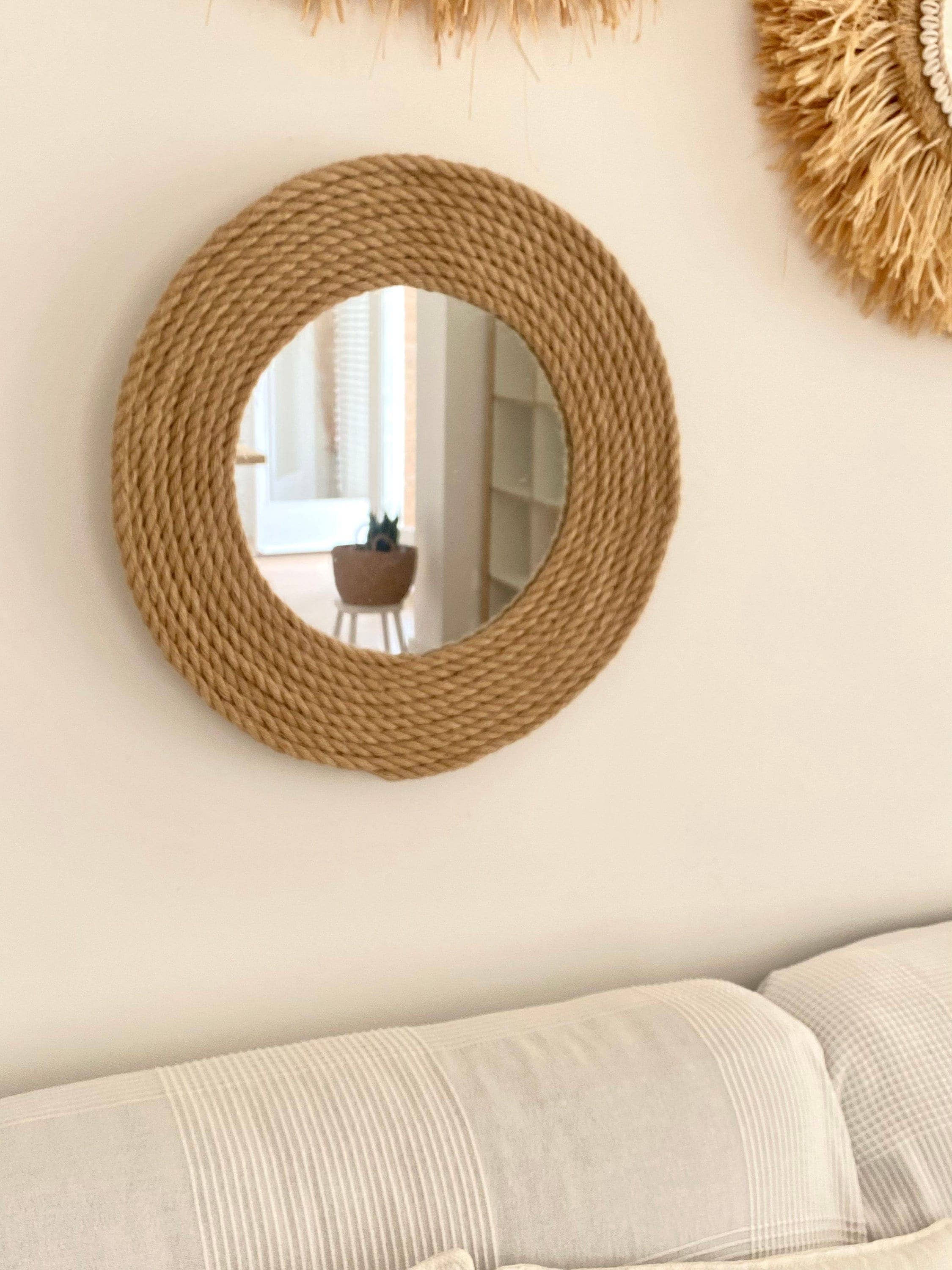 Geometrik Design - Wholesale Wall Stone - Jute Rope Mirror7