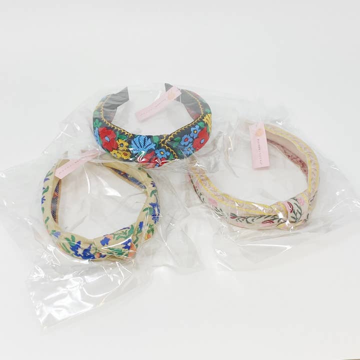 Ellison+Young - Wholesale Fashion Headband - Women's - French Floral Embroidered Headband9