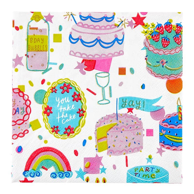 Slant Collections by Creative Brands - Wholesale Disposable Tableware Pack - Party in a Box - Birthday Cake3