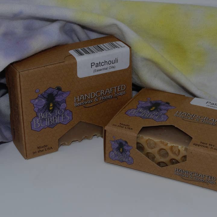 Patchouli Soap for wholesale by Bees-to-Bubbles Handcrafted Soaps