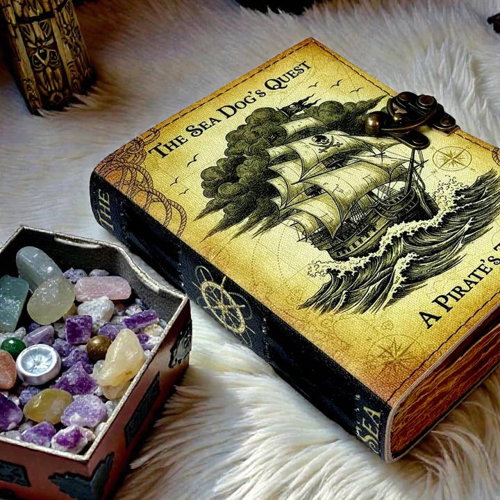 Diario in Pelle Fatto a Mano La Quest del Cane di Mare Nave Vintage per la vendita all'ingrosso da parte di MNM HANDICRAFTS