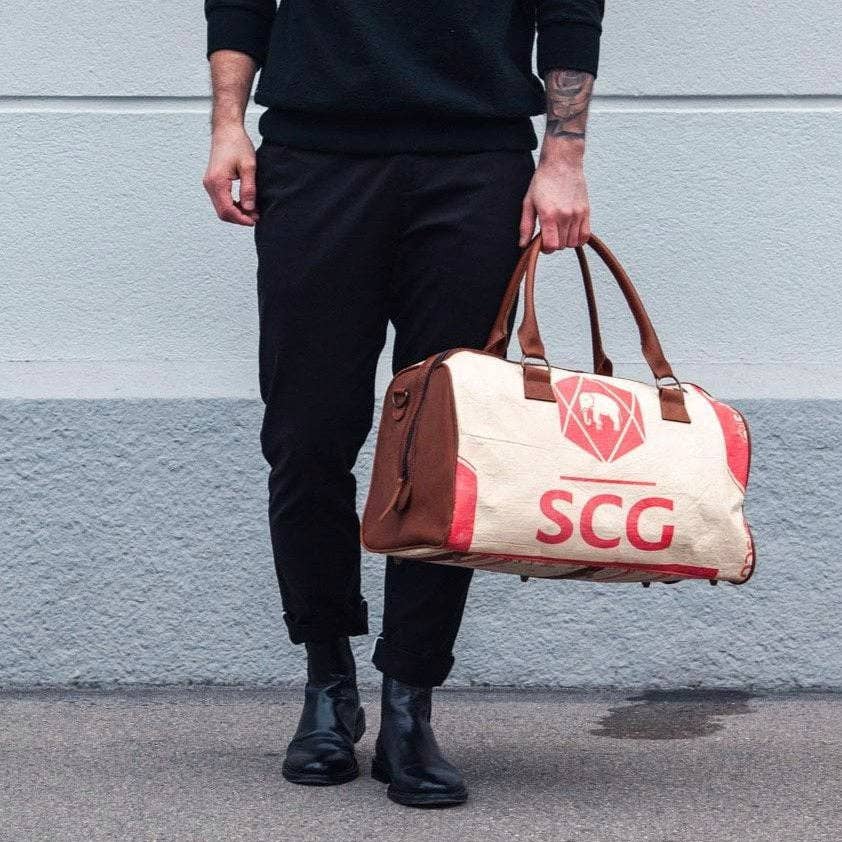 Elephbo - Vente Sac de voyage – unisexe - Sac Sporty/Traveler - Éléphant rouge8