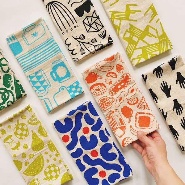 Allison Mckeen Art - Wholesale Tea Towel - tea towel - hands2