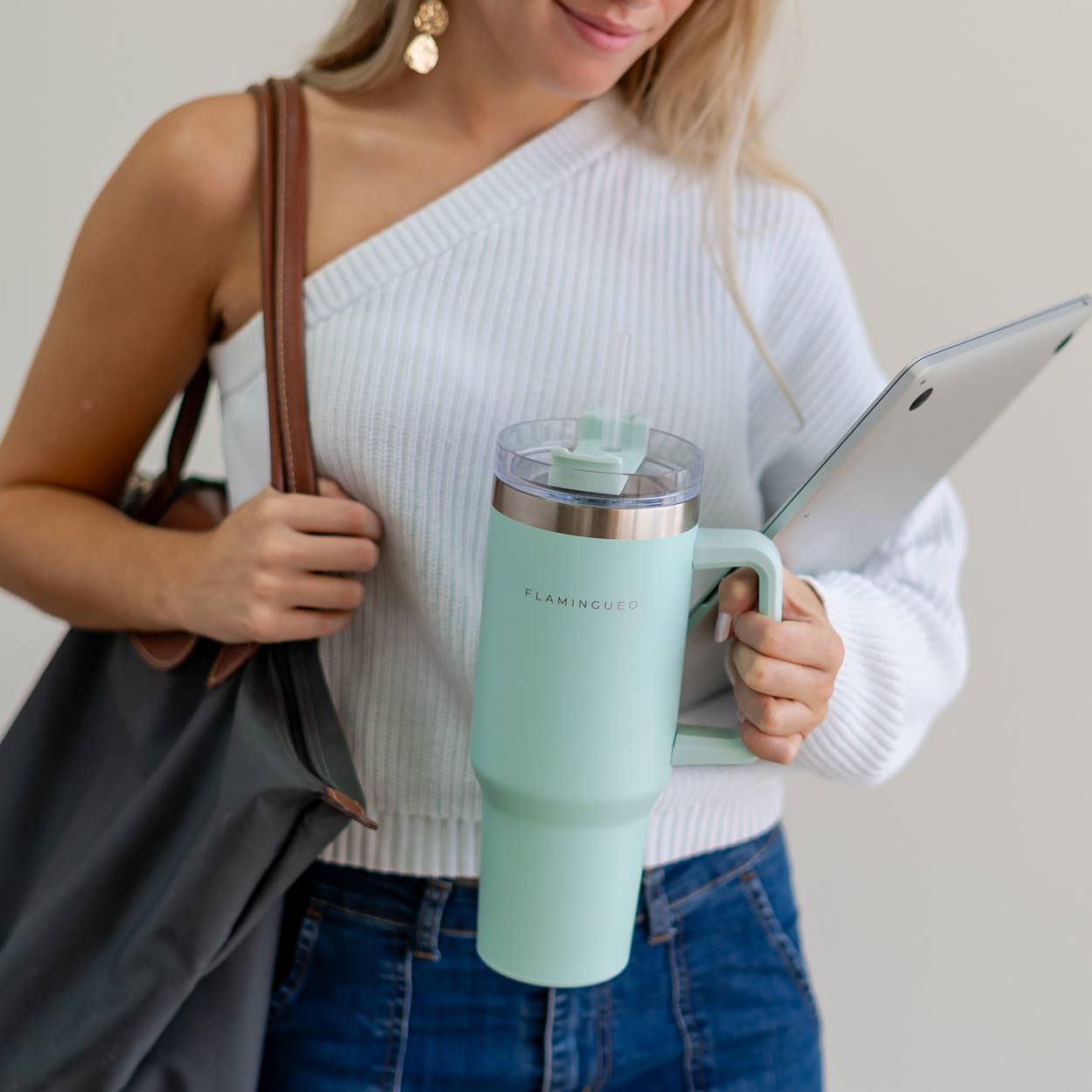 Flamingueo - Wholesale Insulated Mug/Tumbler - Aquamarine thermos bottle stainless steel 1