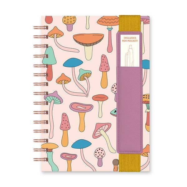 Studio Oh! - Wholesale Notebook - Mushroom Melody Oliver Notebook with Pen Pocket