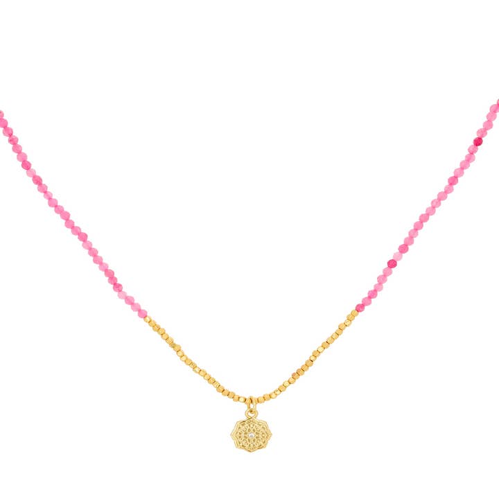 Bia Hot Pink Necklace for wholesale by Boho Betty