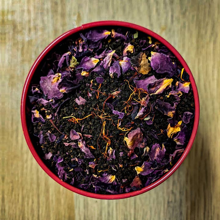 Kesar Chai Tea Blend with Saffron & Rose • 125 Servings for wholesale by Chai Guys